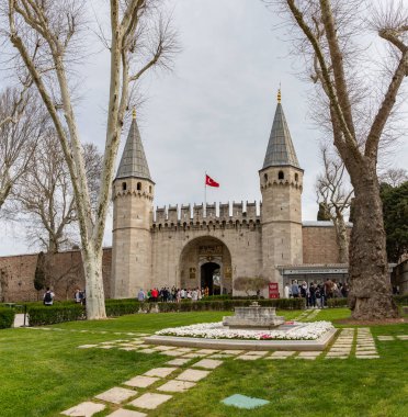 Babusselam Kapısı 'nın bir resmi, Topkapı Sarayı' nın bir parçası..
