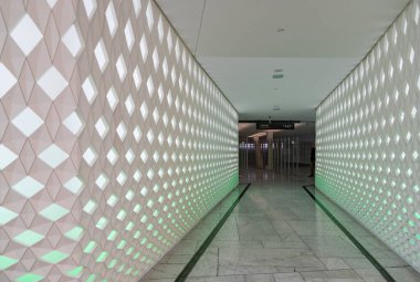 Oslo Opera Binası 'nın iç tasarımının bir resmi..