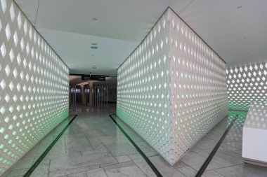 Oslo Opera Binası 'nın iç tasarımının bir resmi..