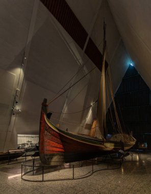 Norveç Deniz Müzesi 'ndeki By Sea sergisinin bir resmi..