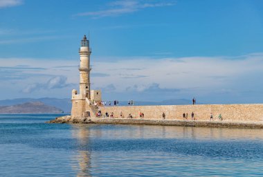 Chania Feneri 'nin bir resmi..