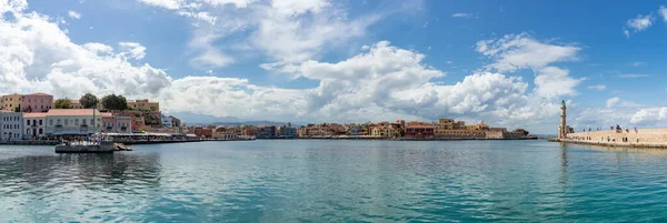 Eski Venedik Limanı ve Chania Deniz Feneri 'nin panorama resmi..