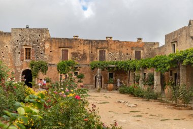 Arkadi Manastırı 'nın bir resmi..