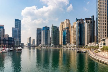 Dubai Marina Buindings 'in bir resmi..