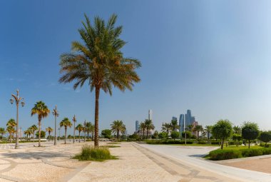 Qasr Al Watan bahçelerinin bir resmi..