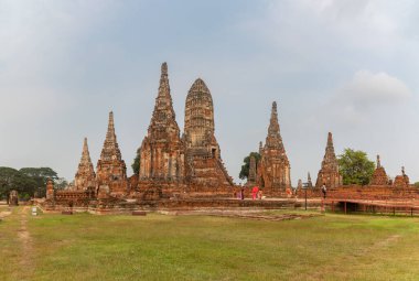 Wat Chaiwatthanaram Tapınağı 'nın merkezi bir resmi..