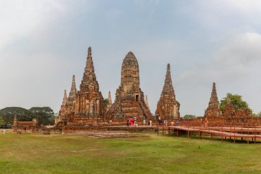 Wat Chaiwatthanaram Tapınağı 'nın merkezi bir resmi..