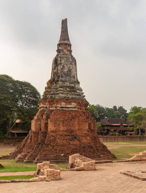 Wat Chaiwatthanaram Tapınağı 'nın dışındaki bir çitin resmi..