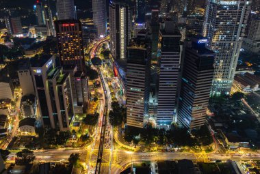 Şehir merkezindeki Kuala Lumpur yakınlarındaki Chow Kit bölgesinin bir resmi..