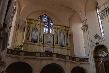 Aziz Peter ve Paul Katedrali 'ndeki boru org resmi, Brno..