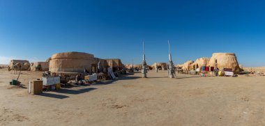 Yıldız Savaşları 'nın bir resmi - Tunus' ta Mos Espa çekim yeri.