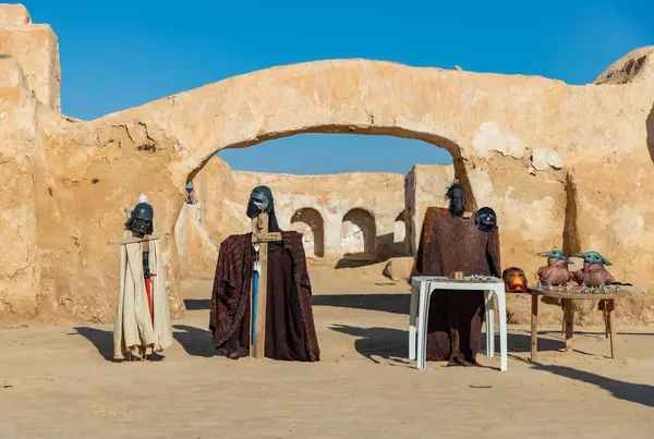 Yıldız Savaşları 'nın bir resmi - Tunus' ta Mos Espa çekim yeri.