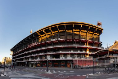 Valencia CF futbol kulübünün evindeki Mestalla Stadyumu 'nun resmi..