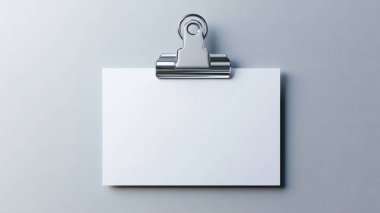 A blank clipboard with a clean white sheet, perfect for notes, lists, or creative ideas. clipart