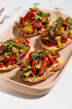 sığır eti ile Meksika tacos .