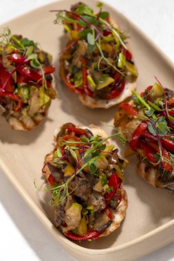 sığır eti ile Meksika tacos .