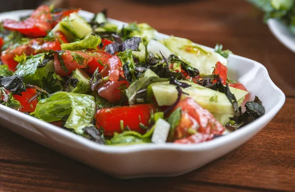 Sebze Salatası Taze Sebze Kabak Domates — Stok fotoğraf