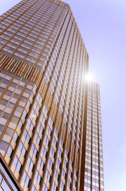 İş bölgesinde modern gökdelenler