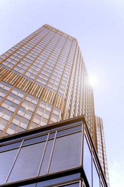 İş bölgesinde modern gökdelenler