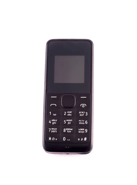 Классический Мобильный Телефон Старый Мобильный Телефон Сотовый Телефон Белом Фоне — стоковое фото