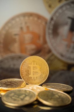 Bitcoin is a decentralized cryptocurrency and worldwide payment, technology concept