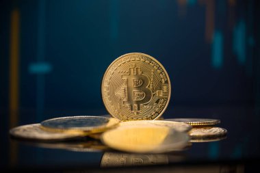 Bitcoin is a decentralized cryptocurrency and worldwide payment, technology concept