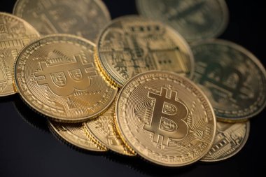 Bitcoin merkezi olmayan bir kripto para birimi ve dünya çapında ödeme, teknoloji konseptidir.