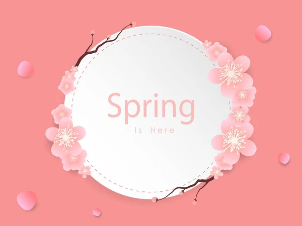 Hallo Frühlingsbanner Trendige Textur Saison Wochenende Feiertag Frühling Tapete Froher — Stockvektor