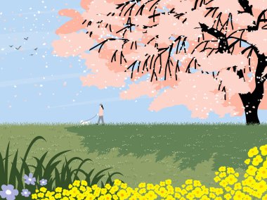 Bahar afiş Merhaba. Modaya uygun doku. Sezon meslek, haftasonu, tatil logosu. Bahar zaman duvar kağıdı. Mutlu bahar günü. Bahar vektör yazı metin. Moda stil. Vektör çiçek.