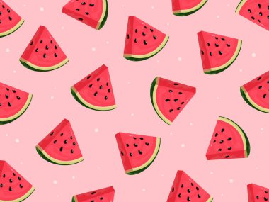 Karpuz ikonu deseni. Vector Illustration Elements of Hand Drawn Lettering of Hello Summer meyveli. karalama el yazısı fırça tasarımı.