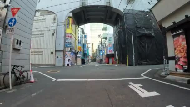 Τόκιο Akihabara Νωρίς Πρωί Ποδηλασία Νοέμβριος 2022 — Αρχείο Βίντεο