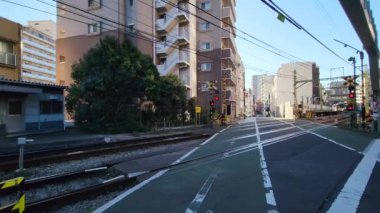 Tokyo Shinagawa demiryolu geçidi Kasım 2022 