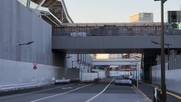 Tokyo Takanawa Gateway Tidig Morgon 2022 — Stockvideo