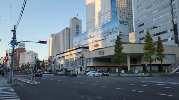 Tokio Shinagawa Vroege Ochtend 2022 — Stockvideo