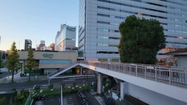 Tokio Shinagawa Vroege Ochtend 2022 — Stockvideo