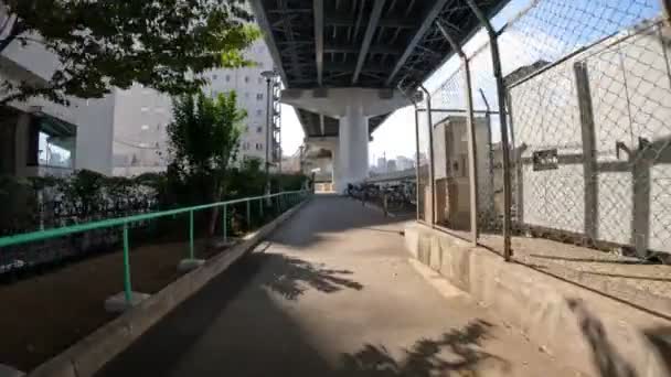 Tokio Sumidagawa Ciclismo 2022 Otoño — Vídeos de Stock