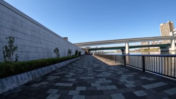 Tokio Sumidagawa Kolarstwo 2022 Jesień — Wideo stockowe