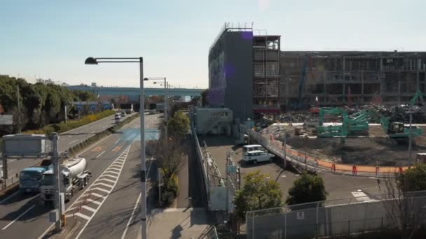 Odaiba Dismantling Tokio Japón Diciembre 2022 — Vídeos de Stock