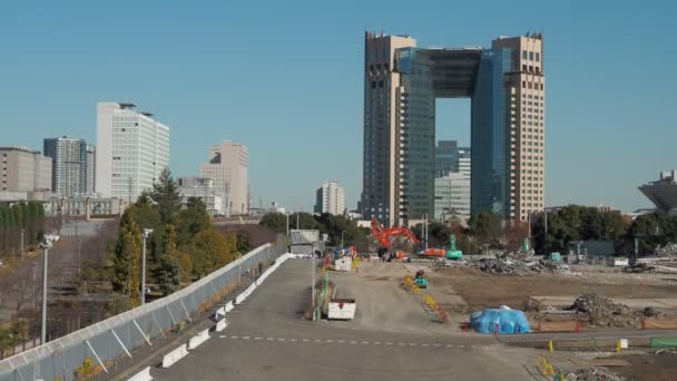 Odaiba Sökme Tokyo Japonya Aralık 2022 — Stok video