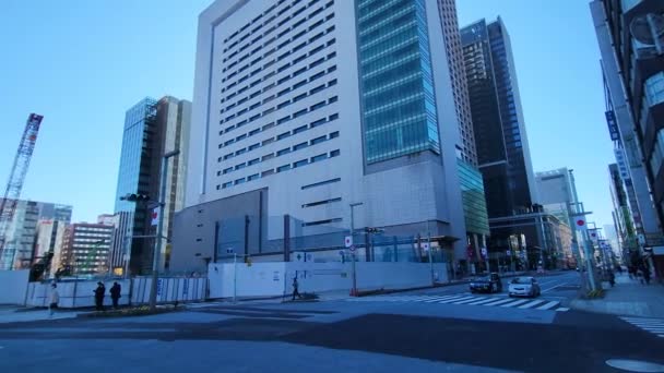 Reurbanización Nihonbashi Japón Tokio 2023 — Vídeos de Stock