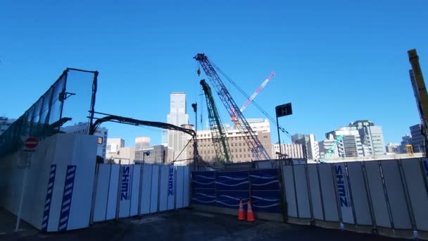 Реконструкция Нонбаши Япония Токио 2023 — стоковое видео