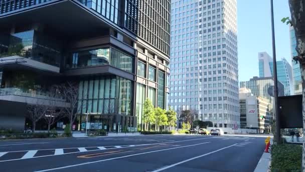 Tokyo Tokiwabashi Yeniden Hızlandırma Ocak 2023 — Stok video