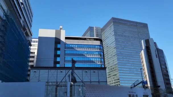Tokyo Tokiwabashi Redevelopment Leden 2023 — Stock video
