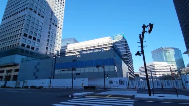 Tokiwabashi Tokio Przebudowa Styczeń 2023 — Wideo stockowe