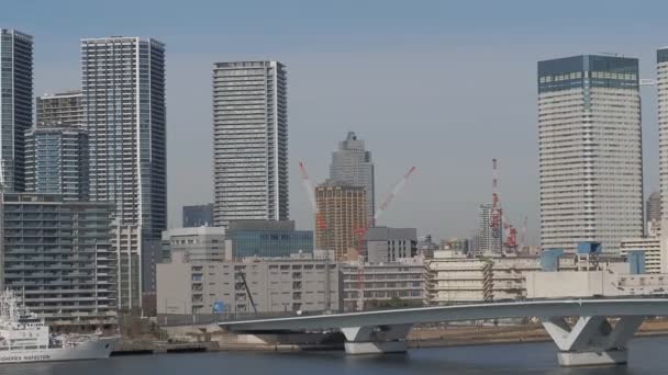 Tokyo High Rise Apartment Tower Mansion Skyscraper — Stock Video