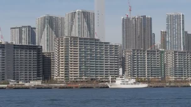 Tokyo High Rise Apartamento Torre Arranha Céu Mansão — Vídeo de Stock