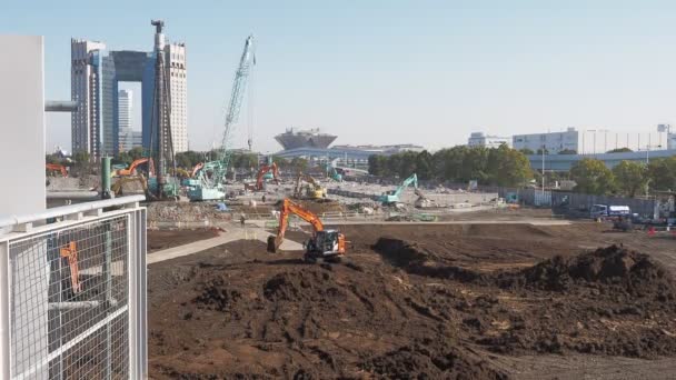 日本东京Odaiba Dismantling 2023年1月 — 图库视频影像