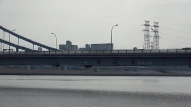 Arakawa nehir yatağı 2023 Şubat, Japonya Tokyo