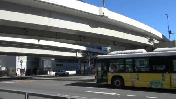 Bahn Tokyo Metropolitan Expressway Geplanter Abschnitt 2023 — Stockvideo