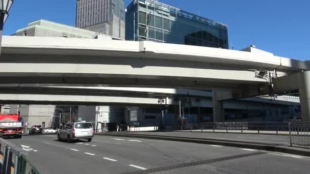 Tokijská Metropolitní Dálnice Plánovaná Úsek 2023 — Stock video